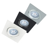 Moni LED D Inbouwspot Wit/Zwart/Zilver 3000K-4000K Verstelbaar