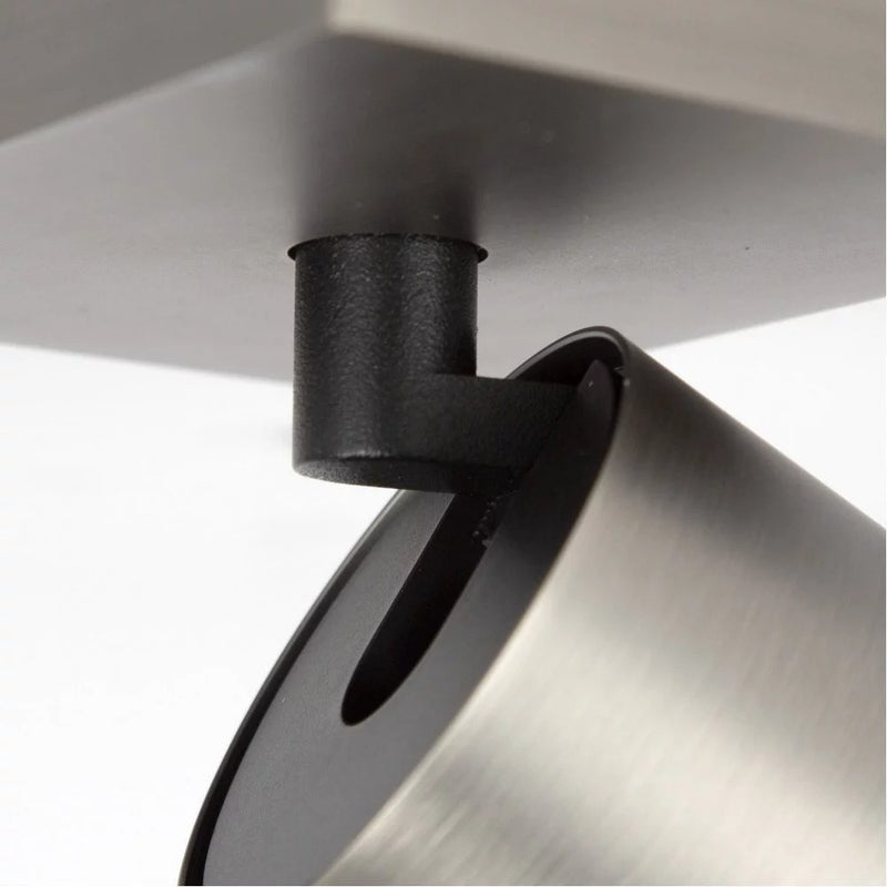 Lynn 3 Opbouwspot – Gun Metal Plafond- en Wandspot met Drie Lichtpunten, Verstelbaar