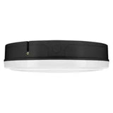 LED Nood Wandlamp Bulkhead Surface Sensor - IP65 Ø250MM - Zwart - 10W 800Lm - 3000k 830 Warm wit | IK10 Daglichtsensor