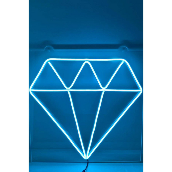 Studio zijlamp - Diamant neonlicht