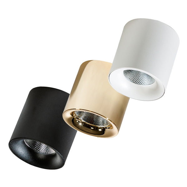 Maine LED Opbouwspot 3000K Zwart/Wit/Goud – Compact & Elegant