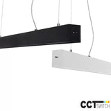 Linnea-P LED Pendelarmatuur Aluminium CCT Wit/Zwart 112-140cm