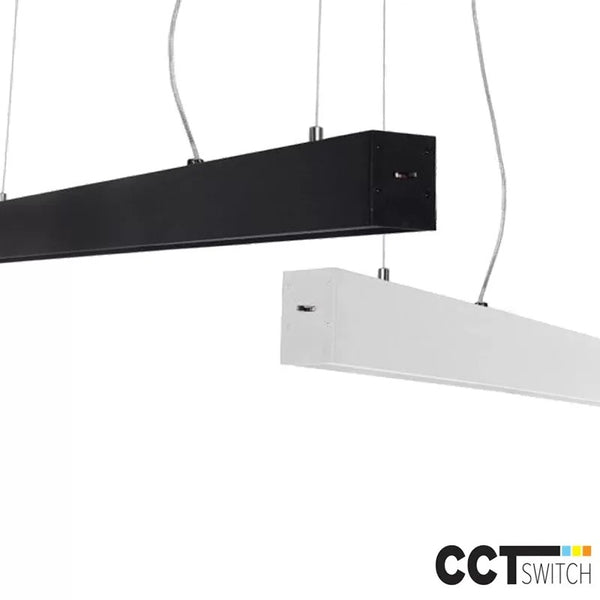 Linnea-P LED Pendelarmatuur Aluminium CCT Wit/Zwart 112-140cm