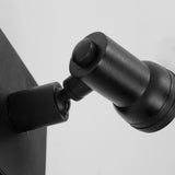 Indigo Mini Swirl Wandspot Zwart – GU10 Opbouwlamp Ø5 cm