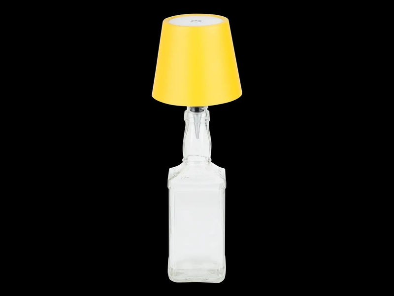 LED Tafellamp IP54 – TAZA 3,5W – 400Lm – CCT 3000K/4000K/5000K – Geel – 2x2000mAh Accu – 4in1 LITE | Draagbaar & Oplaadbaar Werklicht voor Binnen/Buiten