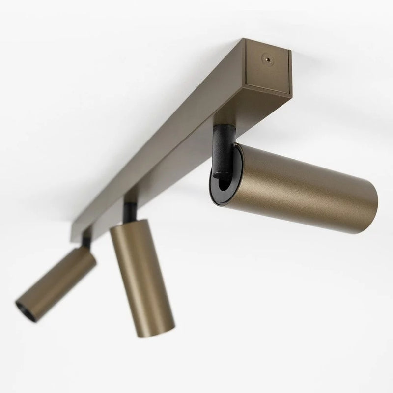 Vigo 3 Opbouwspot Brons – 3x GU10 | Moderne Plafondlamp Aluminium