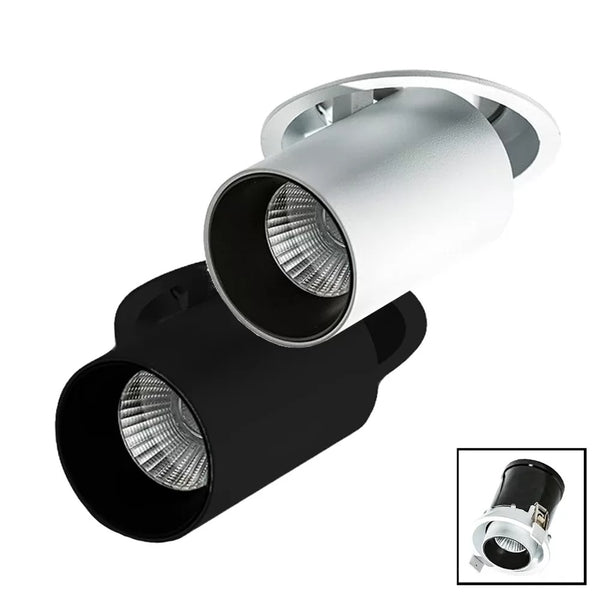 Luna-L LED Dimbare Downlight Aluminium Wit/Zwart 15W 3000K