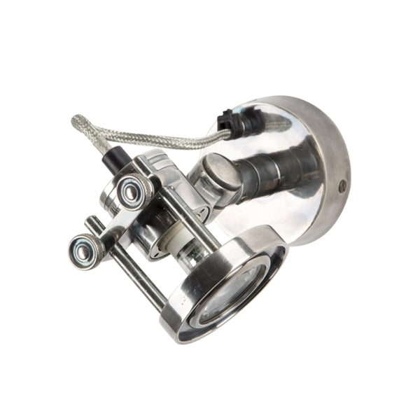 Prescott Spot Zilver Messing – Draaibare GU10 Wand- & Plafondspot