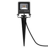 LED Breedstraler Endura Spike Zwart 10W 800lm - IP65 - 830 Warm Wit