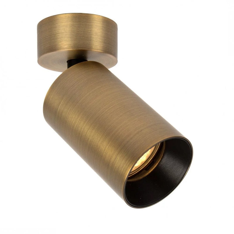 Mila 1 Rond Opbouwspot – Messing Plafondspot, Verstelbaar & Modern Design