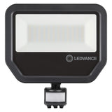 LED Breedstraler IP66 - Sensor Zwart - 41W 6000Lm - 4000k 840 Helder Wit | IK07 Schemer en Bewegingssensor - 1M aansluitkabel