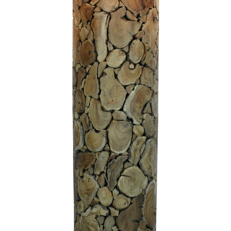 Salesfever - Vloerlamp Drijfhout Naturel/Wit