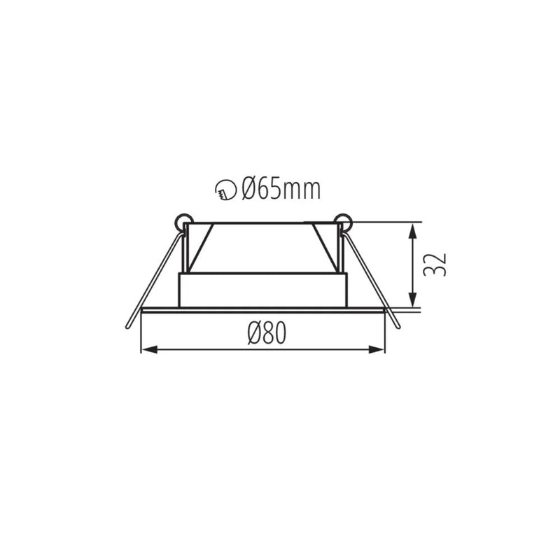 Fizu LED Inbouwspot Wit/Zwart 4,8W 3000K/4000K Verstelbaar
