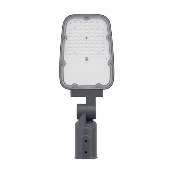LED Straatverlichting IP66 - Area Value - Aluminium Grijs - 30W 4050Lm - 6500K 765 Daglicht Wit | Symmetrisch