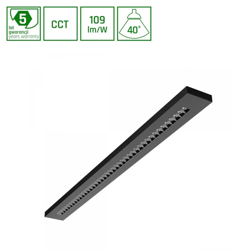 Plank LED Multi CCT Armatuur Wit/Zwart 20W-40W 2700K-6000K