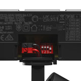 Pava 2 LED Railspot 19-42W Instelbaar 20-45° Wit/Zwart