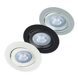 Moni LED C Inbouwspot Wit/Zwart/Zilver 3000K-4000K Verstelbaar
