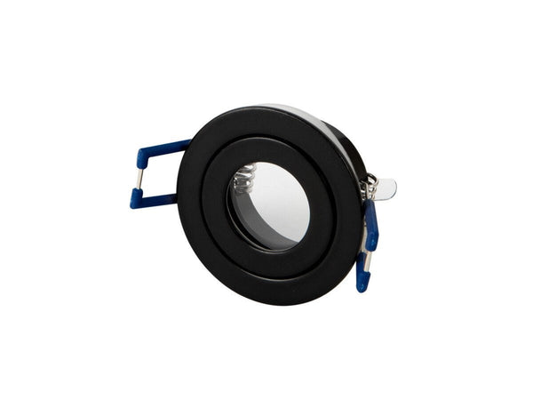 Inbouwspot armatuur IP44 - Mini GU11 MR11 - Mat Zwart 55MM | Zaagmaat 45mm - Uitsluitend Geschikt 35MM GU10 230v & MR16 fitting