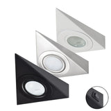 Zepo Meubeldriehoekspot Staal 12V G4 Fitting Wit/Zwart