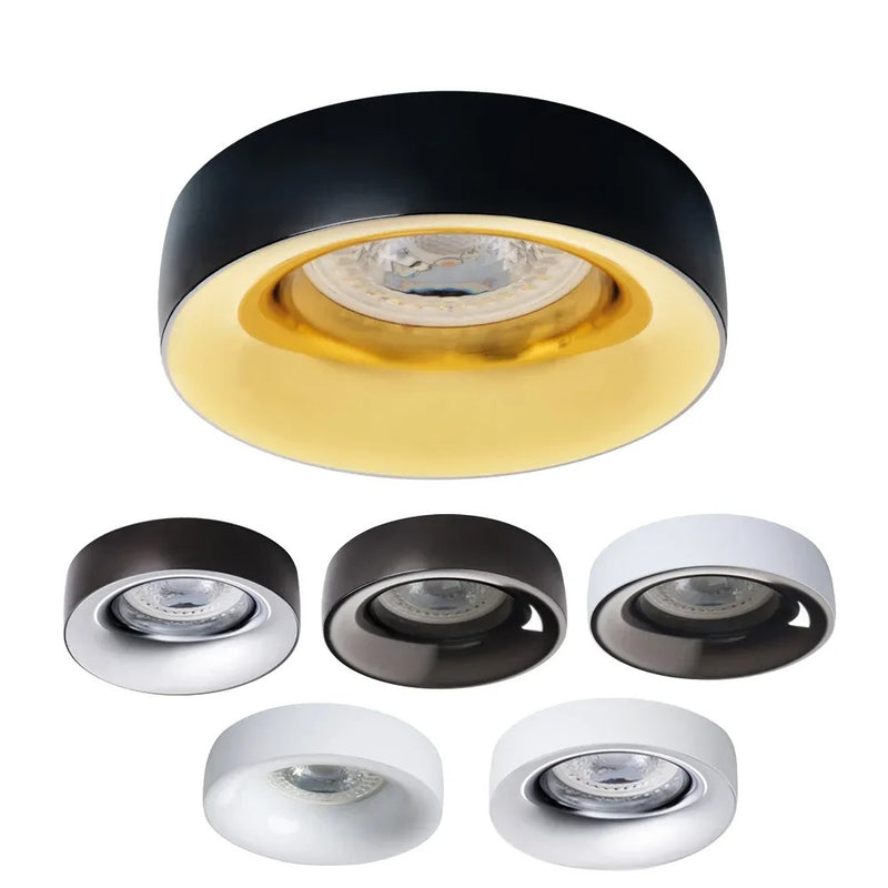 Elnis L Inbouwspot Vast Aluminium Wit/Antraciet/Chroom/Goud