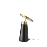 Angel Cerda - Tafellamp In Nero Marquina Marmer En Goudgepolijst Staal