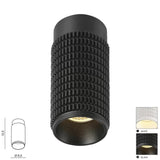 Avica-P Opbouwspot Aluminium GU10 Wit/Zwart 35W