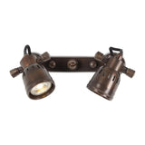Indigo Double Spotlamp Antiek Brons – 2x GU10 Wand-/Plafondspot