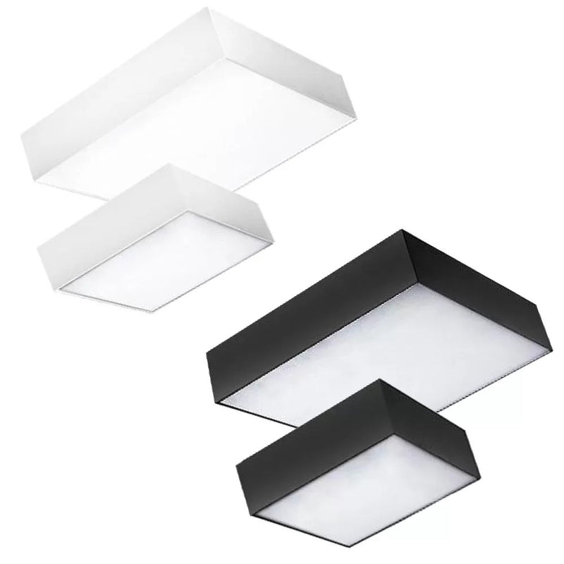 Monza S LED Wand- en Plafondarmatuur CRI>90 Vierkant 3000K-4000K