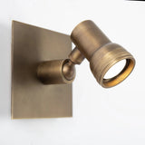 Indigo Mini Swirl Wandspot Messing – GU10 Opbouwlamp Ø5 cm