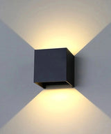 LED Wand Buitenlamp IP65 - Zwart - 6W 450Lm | Up and Down verstelbare lichtspreiding - Lichtkleur optioneel - 3 jaar garantie