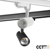 Kirke-T3 LED Railspot Aluminium CCT Wit/Zwart 10W Instelbaar 3000-5000K