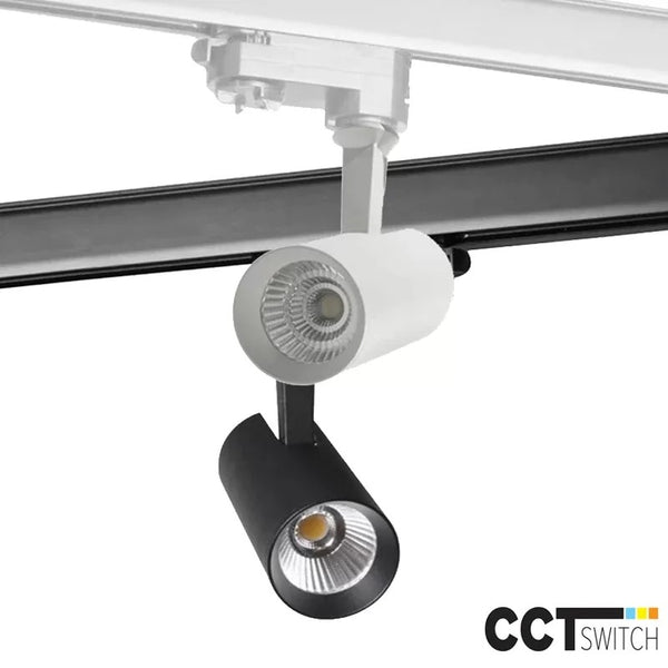 Kirke-T3 LED Railspot Aluminium CCT Wit/Zwart 10W Instelbaar 3000-5000K