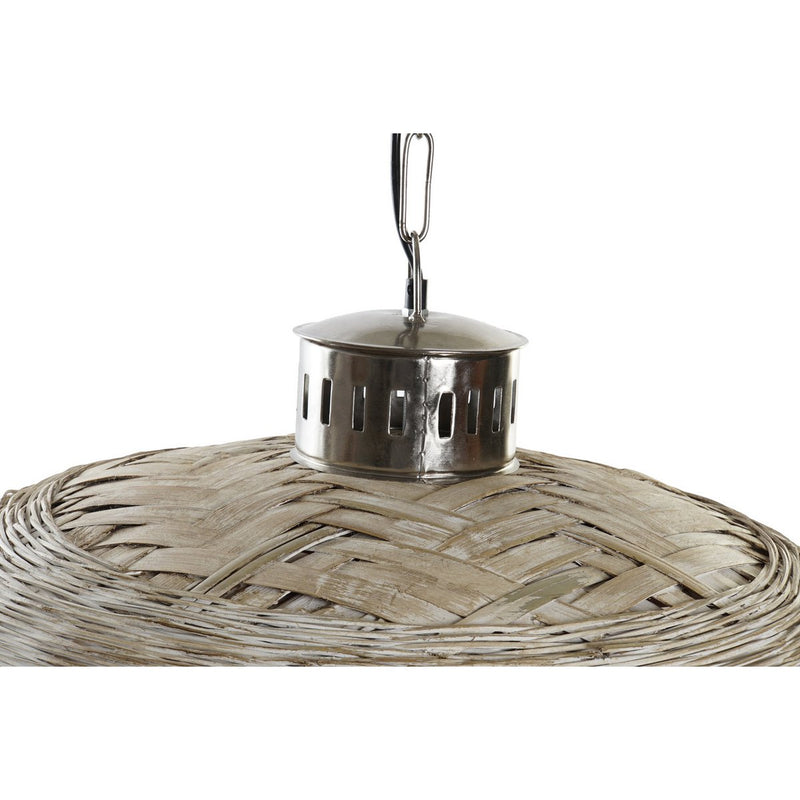 Alexandra Meti - Plafondlamp Metaal Rotan 80X80X47 Naturel