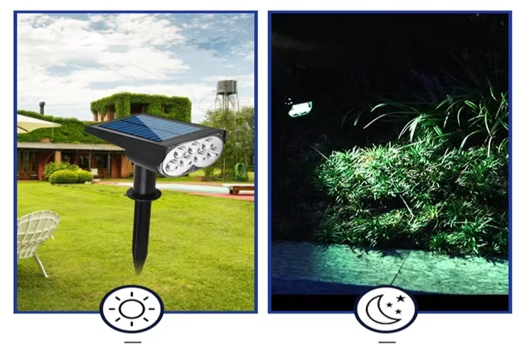 SOLARFORCE 7LED Verstelbare Solar Spotlight