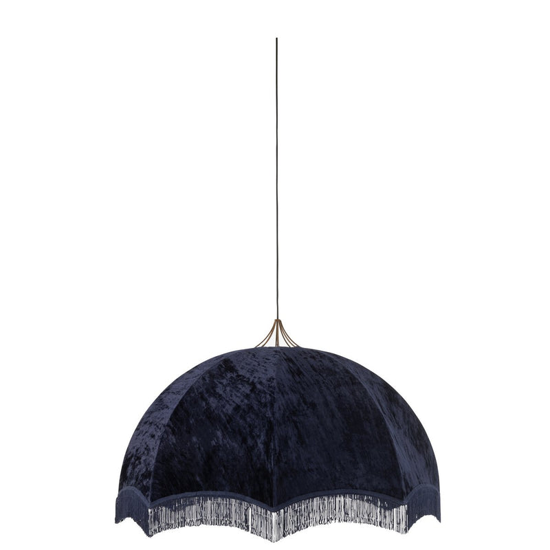 J-Line - Hanglamp Fluweel/Katoen Paars