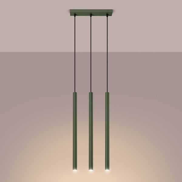Hanglamp PASTELO 3 olijfgroen
