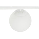 Alexandra Meti - Metalen Glazen Plafondlamp 98X21X22 Witte Ballen