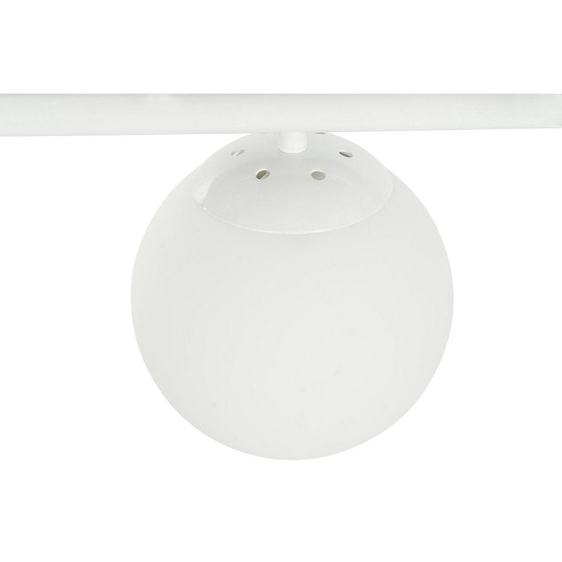 Alexandra Meti - Metalen Glazen Plafondlamp 98X21X22 Witte Ballen