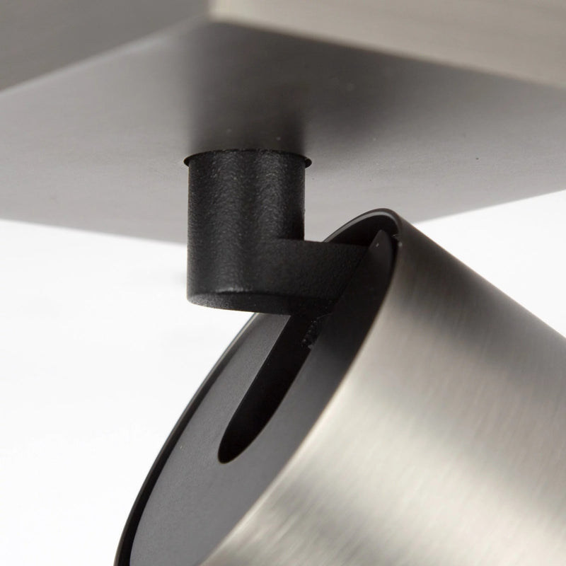 Scott 3 Opbouwspot Gun Metal – 3-lichts Draaibare Plafondspot GU10