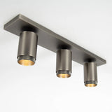 Scott 3 Opbouwspot Gun Metal – 3-lichts Draaibare Plafondspot GU10