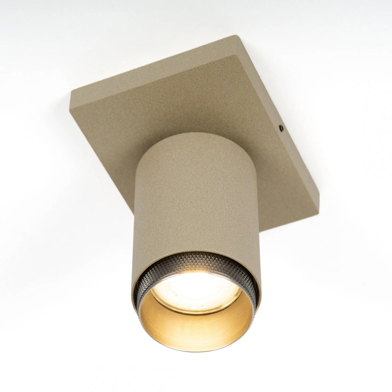 Scott 1 Opbouwspot Champagne – Draaibare Moderne Plafondspot GU10