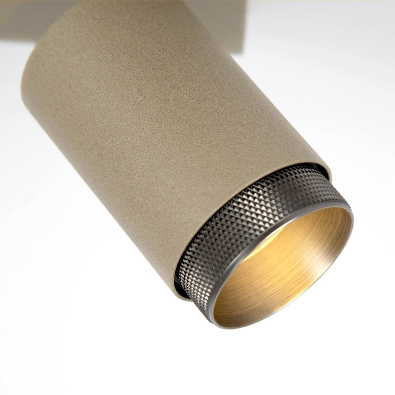 Scott 2 Opbouwspot Champagne – 2-lichts Draaibare Plafondspot GU10