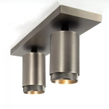 Scott 2 Opbouwspot Gun Metal – 2-lichts Draaibare Plafondspot GU10