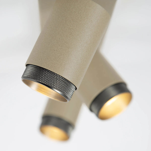 Scott 3 Opbouwspot Champagne – 3-lichts Draaibare Plafondspot GU10