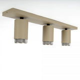 Scott 3 Opbouwspot Champagne – 3-lichts Draaibare Plafondspot GU10