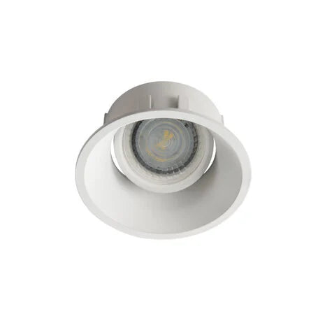 Inbouwspot Rond GU10 - Verzonken - Kantelbaar IVRI Wit - 92MM | IP20 Zaagmaat 83mm - GU10 Fitting
