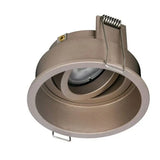 Inbouwspot armatuur IP20 - REX 92MM - Champagne - 1-Lichts | GU10 fitting - Kantelbaar 30° - Zaagmaat 86MM
