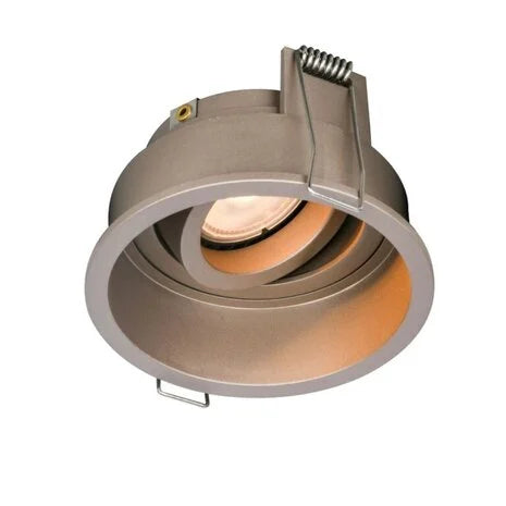 Inbouwspot armatuur IP20 - REX 92MM - Champagne - 1-Lichts | GU10 fitting - Kantelbaar 30° - Zaagmaat 86MM