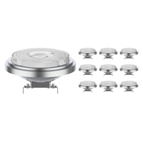 Voordeelpak 10x Noxion Lucent LED Spot G53 AR111 7.4W 450lm 40D - 930 Warm Wit | Beste Kleurweergave - Dimbaar - Vervangt 50W
