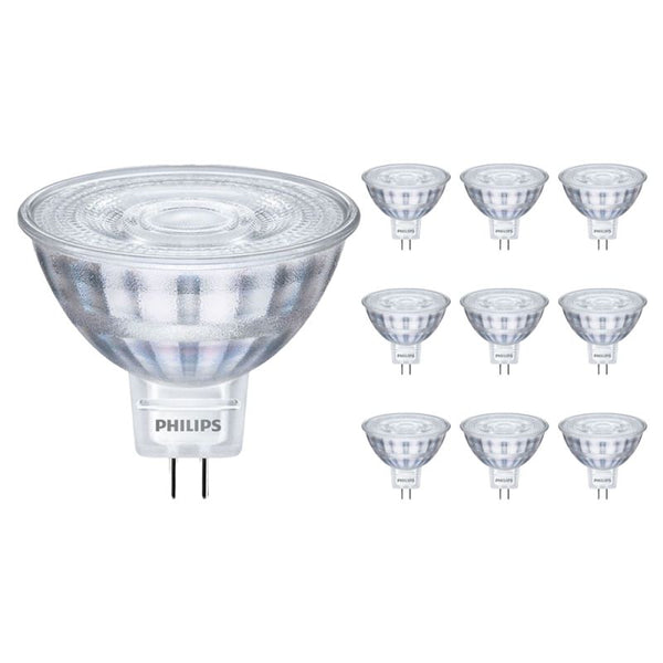 Voordeelpak 10x Philips Corepro LEDspot GU5.3 MR16 4.4W 390lm 36D - 840 Koel Wit | Vervangt 35W